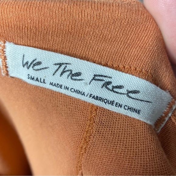 Free People We The Free Rust Tiered Ruffle Pullover Sweater Top, Size S - Picture 3 of 6